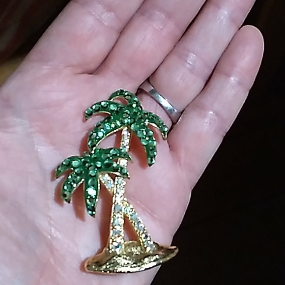 Suzanne Bjontegard Palm Tree Brooch - Picture 2 of 5